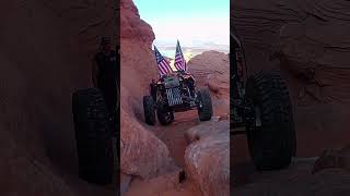 SOMETIMES A FRONT DIG SAVES THE LINE. #rzr #OFFROADRIGS #SANDHOLLOW  #offroad #rockcrawling