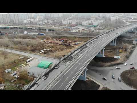 "Поплывшая" эстакада в Тольятти / 974 километр трассы М-5 «Урал» / 31 октября 2021 г / Самарская обл