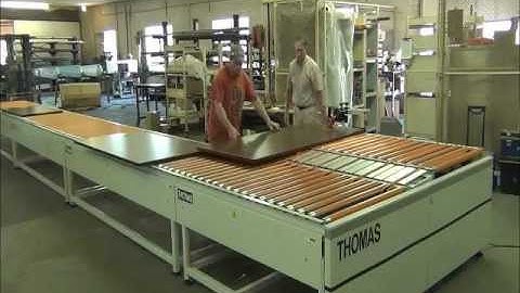 Thomas Manufacturing 70" x 96 "Turnbak Edge Bander Return Conveyor