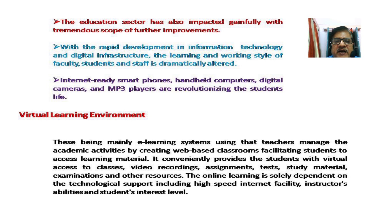 Virtual learning environment - YouTube