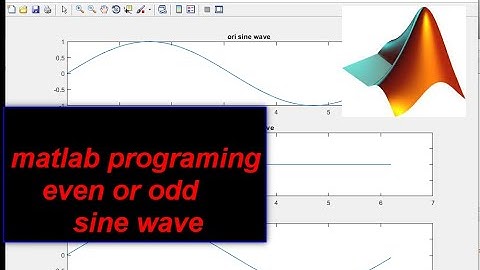 matlab programing  even or odd sine wave //How to find even and odd parts of a signal in MATLAB #gtu