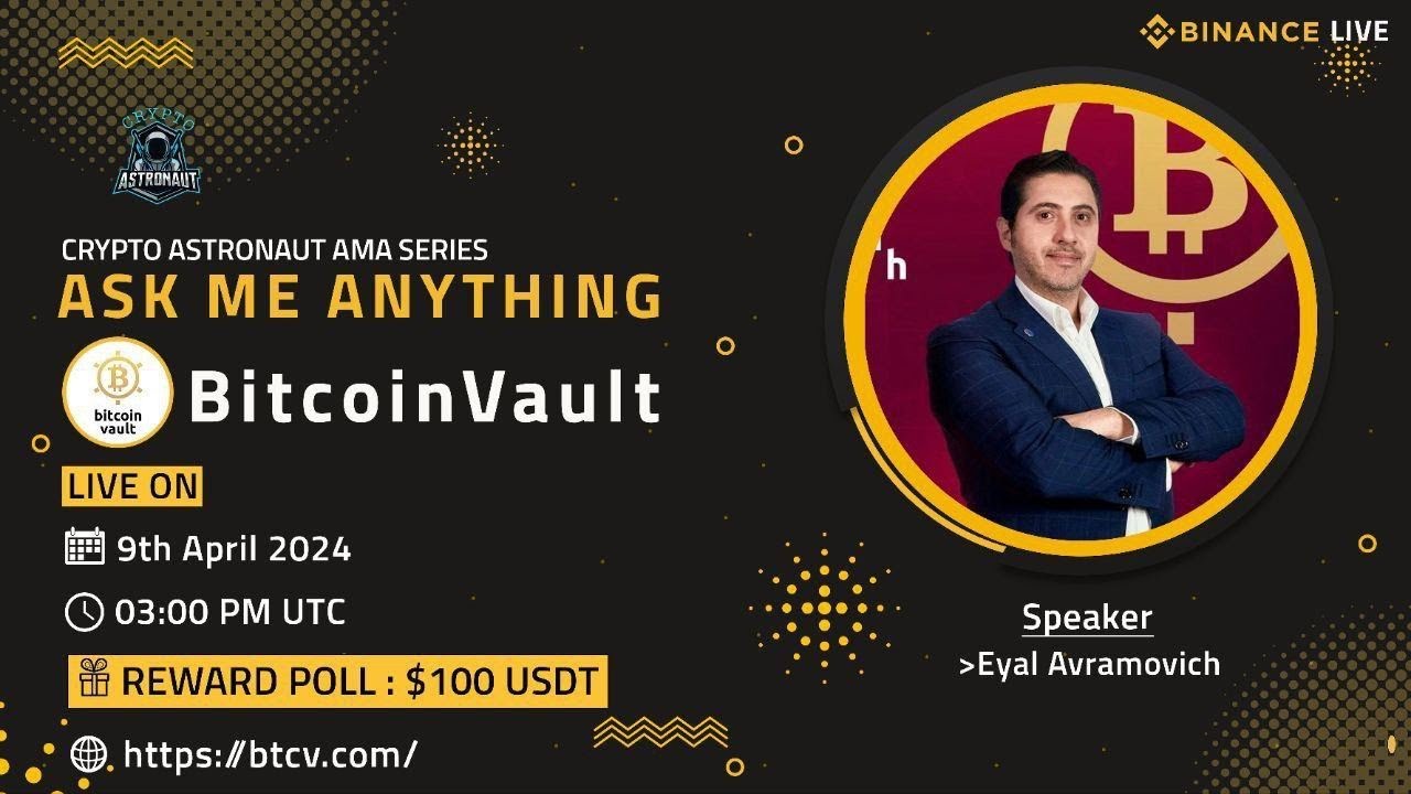 Binance LIVE AMA with Bitcoin Vault founder Eyal Avramovich
