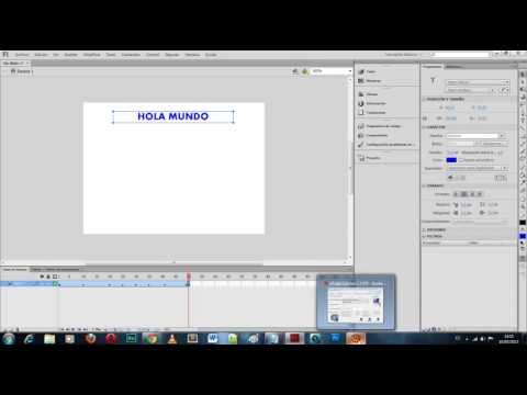 Herramienta texto (animacion movimiento) flash cs6
