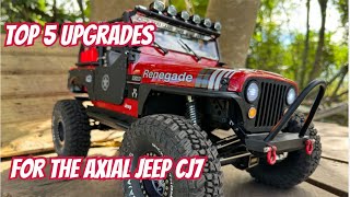 Top 5 Upgrdes For The Axial SCX10 III Jeep CJ7