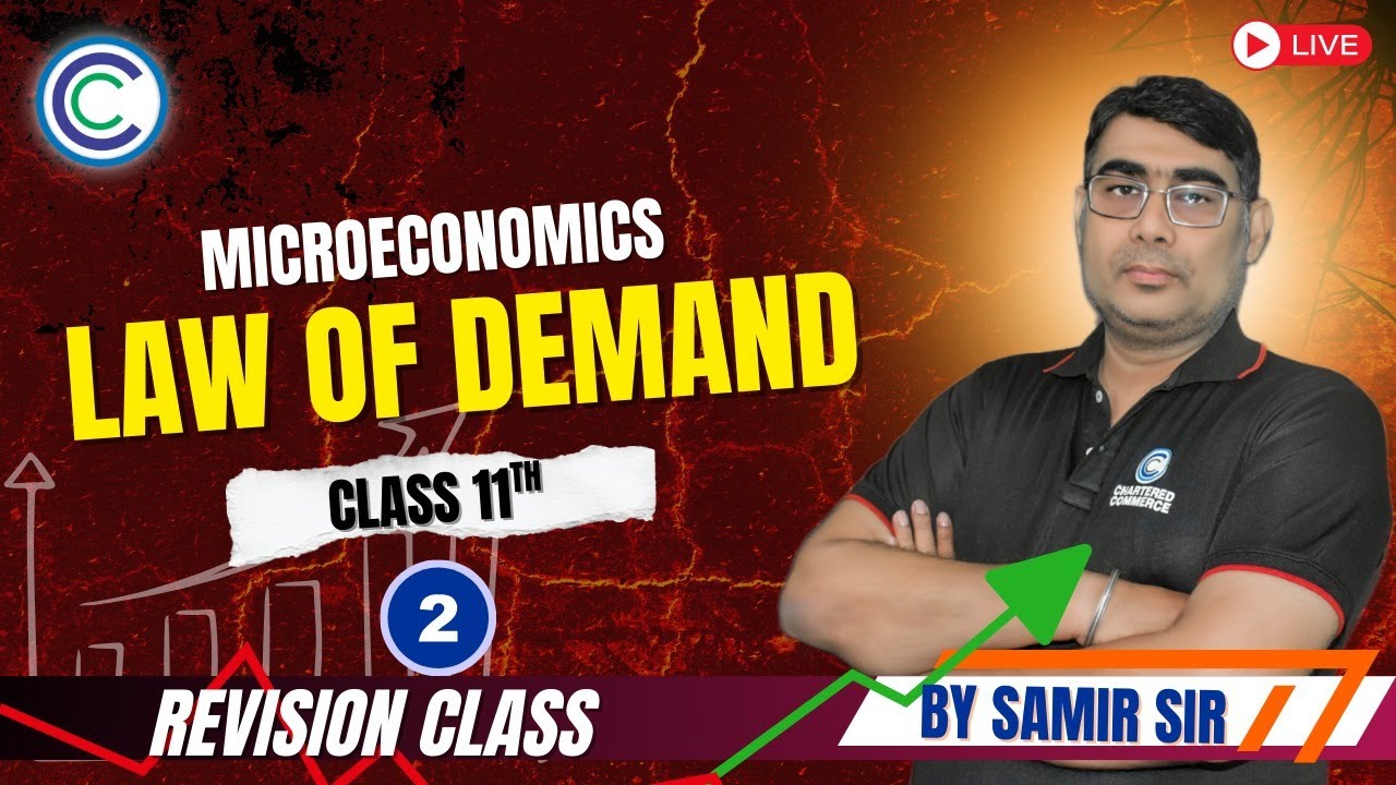 Law of Demand |Microeconomics | Class 11 CBSE 2026 | Revision by Samir Sir | Chartered Commerce