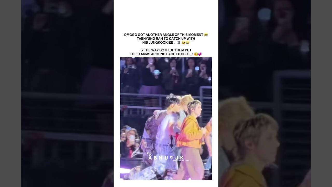 TAEKOOK 😭🥹 THE WAY BOTH PUT ARMS AROUND EACH OTHER 🌚⁉️ #taekook #shortvideo