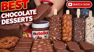 Asmr Mukbang Chocolate Party Icecream, Dubai Chocolate, Mochi,Terrine,Macorone Happy New Year