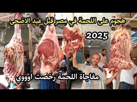 صدمتني اسعار اللحمة البلدي وفواكه اللحوم في مصر 2025 معقولة الاسعار دي قبل العيد