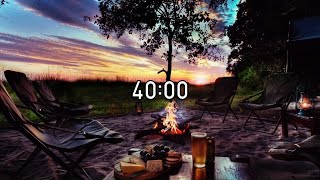 40 Minute Timer with Campfire Sounds - Countdown Timer