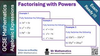 Master Factorising with Powers & Indices | GCSE Maths Higher