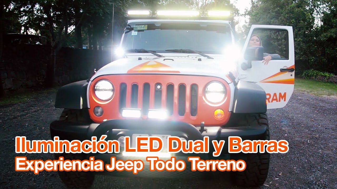 Experiencia en Jeep con iluminación LED Todo Terreno OSRAM SYLVANIA |  Duales y Barras LED - YouTube