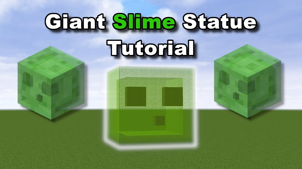 Realistic Slime Statue In Minecraft Youtube
