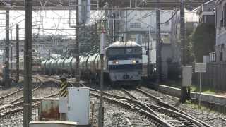 EF210-124号機牽引中央線貨物列車日野通過