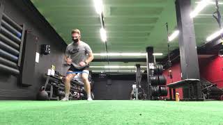 Split stick lateral push (banded)