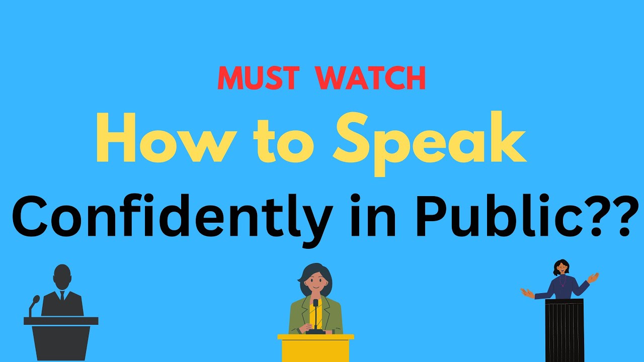 How to Speak Confidently in Public | Public Speking Tips | Presentation ...
