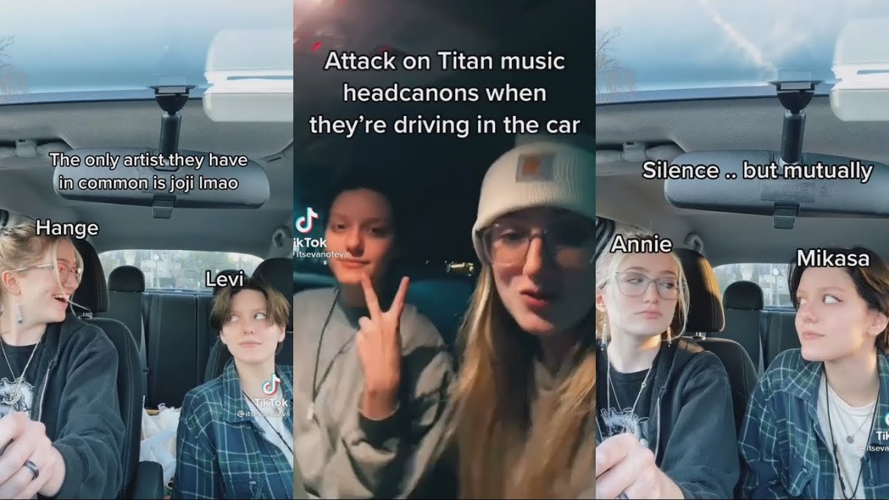 ATTACK ON TITAN MUSIC HEADCANONS FOR WHEN THEY'RE DRIVING IN THE CAR (ITSEVANOTEVA)