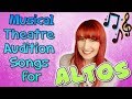 Musical Theatre Audition Songs for Altos