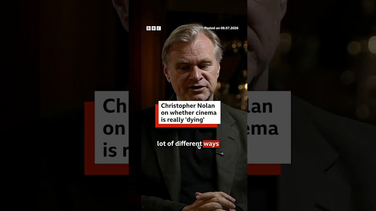 Christopher Nolan on whether cinema is really 'dying'. #TheOdyssey #Film #BBCNews