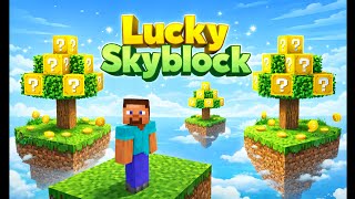 Minecraft Lucky Skyblock Challenge 😱 OP Lucky Blocks Loot!