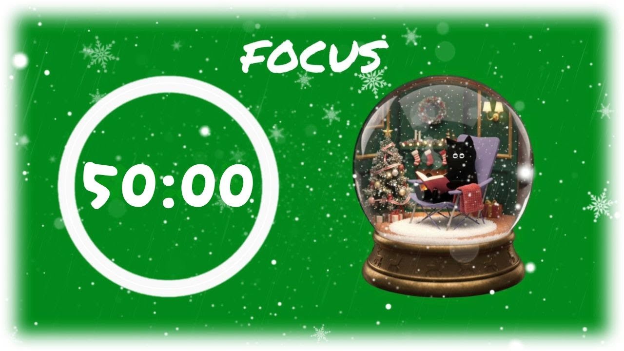 3 Hour Pomodoro Timer (50/10) | Brown Noise & Rain🌧 for Deep Focus ...