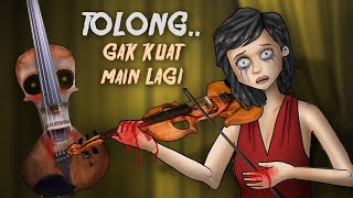Biola Berdarah, berhenti main bakal celaka #HORORMISTERI Kartun Hantu, Animasi Horror Indonesia