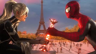 TASM 2 Peter and Black Cat Team Up - Marvel's Spider-Man 2
