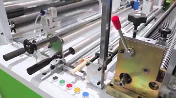 Two lines Bopp Ldpe hdpe pp cpp eva side sealing bag making machine