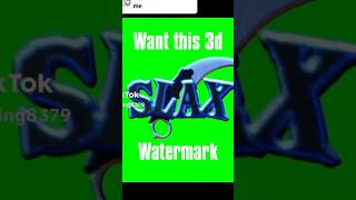 Tutorial on how to make 3d watermarks#capcut #capcuttutorial #watermark #editing #editingcommunity