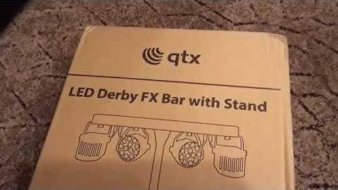 Unboxing QTX LED Derby FX Bar stage light system