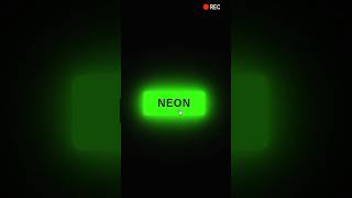Neon Text Effect in CSS 🔥 | HTML CSS Tutorial #shorts