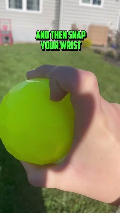 How To Throw A Curveball With A Blitzball How to throw a blitzball curveball - YouTube