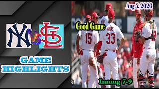 New York Yankees vs St.Louis Cardinals Inning 7-9 Game Highlights 8/5/2026-MLB Season 2026. screenshot 4