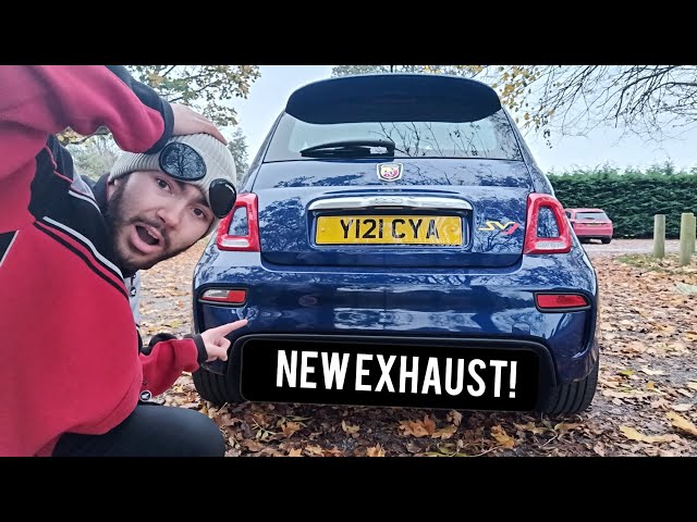 The Abarth has received a brand new exhaust! You'll be surprised