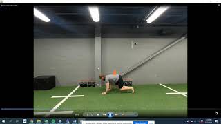 Bear crawl with cone