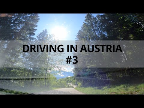 Driving in Austria #3 - From Bad Goisern to Hallstatt | 20 min 4K 24fps | leaving the apartment