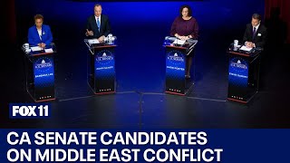 California Senate candidates discuss Israel war, potential ceasefire