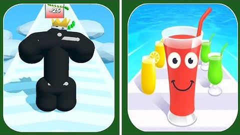 🍐 Tall Man Run 🆚 Juice Run - All  Level Gameplay iOS,Android Update Walkthrough Mobile Game H4SEIVO