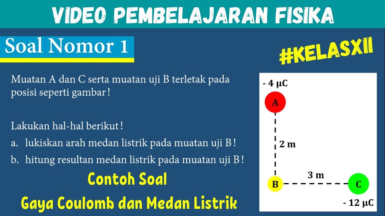 Fisika Kelas 12 - Contoh Soal MEDAN LISTRIK dan GAYA COULOMB - YouTube