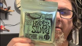 Ernie Ball Hyper Slinky 842 review and demo.+neoclassical improv