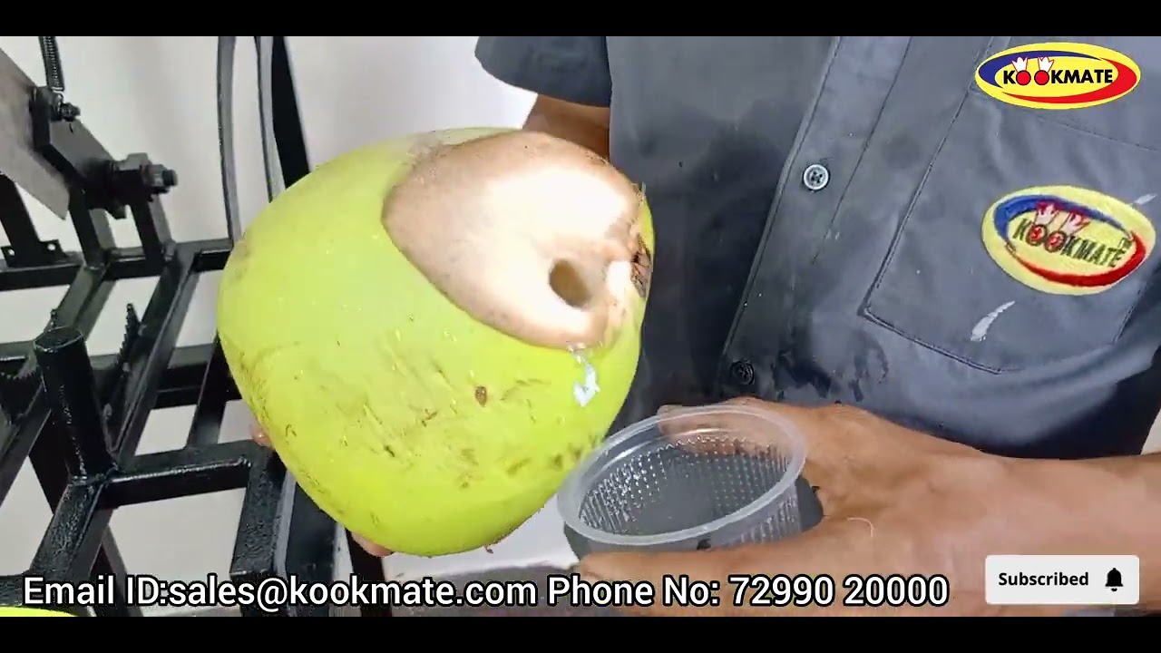 Coconut Cutter Table Top  | Stainless Steel Coco Cart | Ms Coco Cart