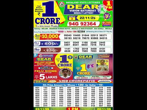 22 11 2025 Morning Result