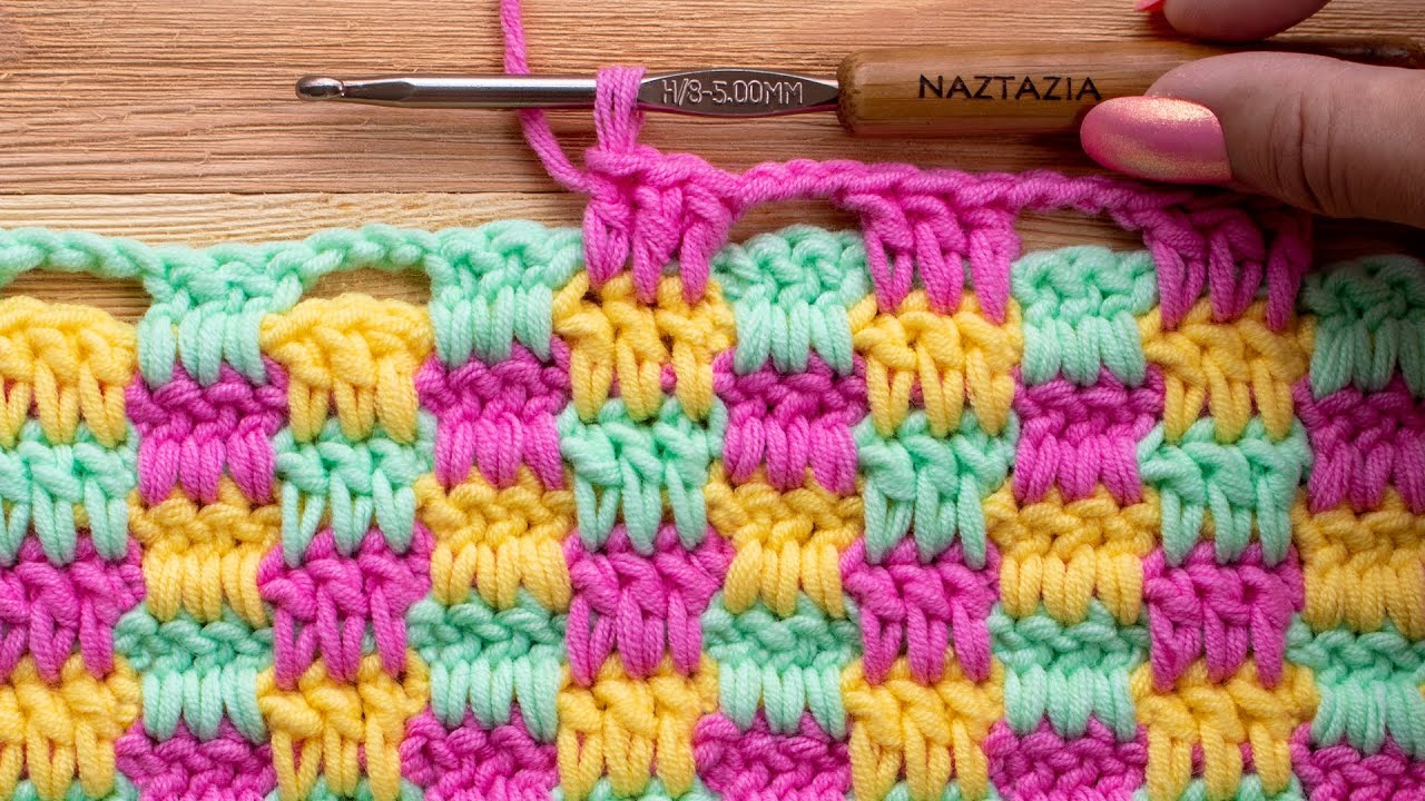 How to Crochet Plaid - The Plaid Stitch - OkieGirlBling'n'Things