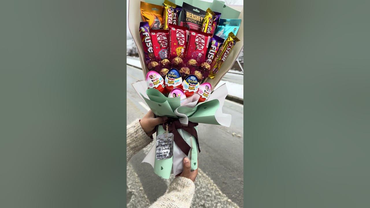 chocolate bouquet #chocolate #chocolatebouquets #surprise #bouquet #like #trending #youtubeshorts