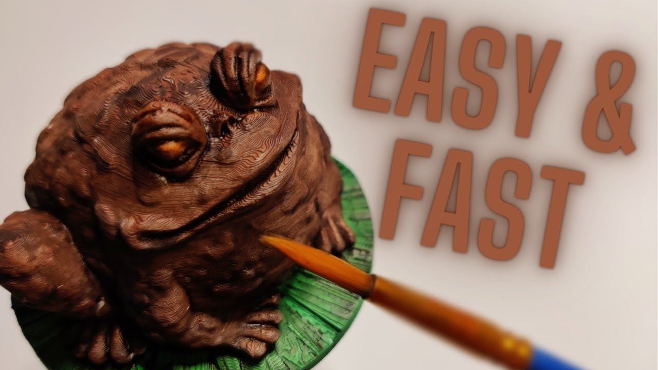 Garden Toad Painting Using Army Painter's Speed Paint 2.0 - No talking ...