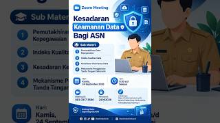 Zoom Kesadaran Keamanan Data Bagi ASN