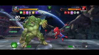 MoleGOD vs Spider-Ham node 26 Encroaching Stun