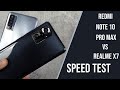 Redmi Note 10 Pro Max vs Realme X7 | Speed Test | Comparison