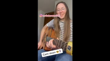 Thumbnail of Rema Calmdown fingerstyle cover by @erikahornsenz2012 #acoustic #fingerstyle #guitar #ream #calmdown