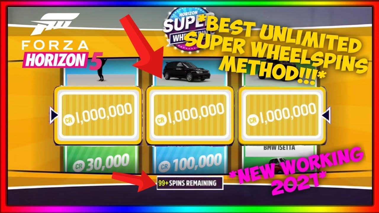 NEW BIGGEST FORZA HORIZON 5 UNLIMITED SUPER WHEELSPINS GLITCH! FAST EXPLOIT! (NEW WORKING 2021!)