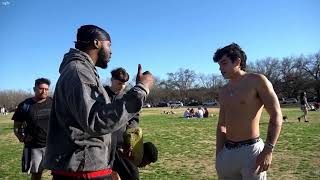 JiDion watches a dog get jumped